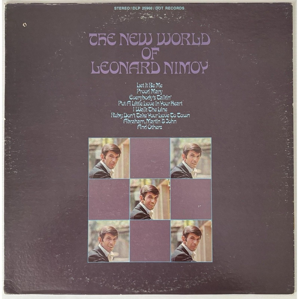 The New World of Leonard Nimoy - Vinyl LP - Ultrasonic Clean Mr. Spock Star Trek